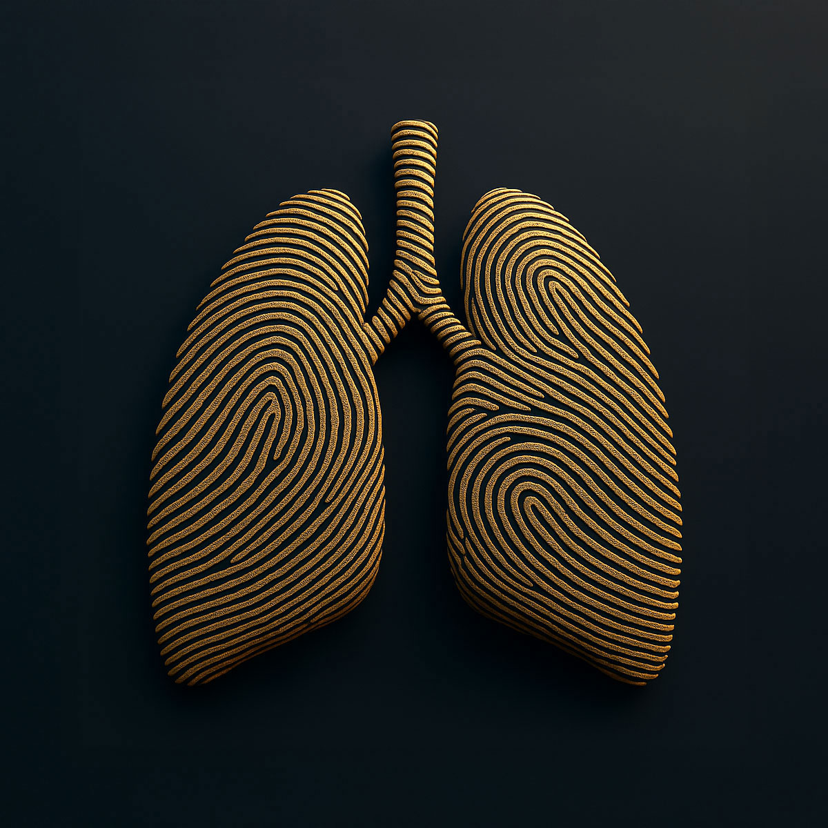 Lungs looking like fingerprints - breathprints